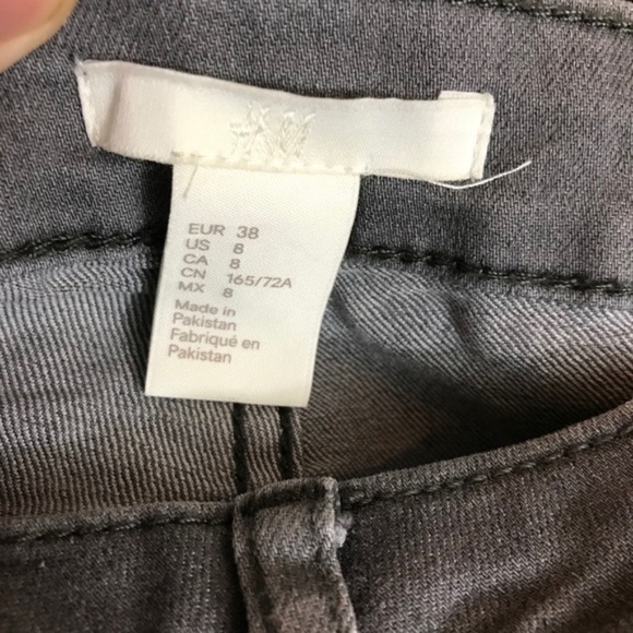 Grey Denim Distressed Denim Jean H&M 🤍 - Picture 7 of 9